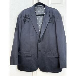 Xtreme Couture Gothic Skull Lined Blazer Jacket XL Y2K Biker Rock